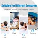 Sleep Mask 100% Light Blocking Eye Mask for Sleeping 3D Memory Foam Eye Covers with Adjustable Strap Night Blindfold for Men Women Black