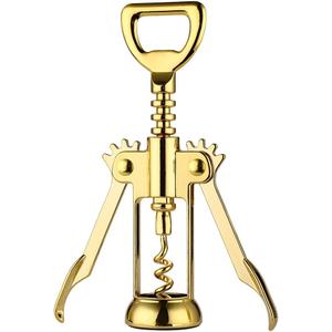 JXS Simple Wing Corkscrew Gold Wine Opener and Beer Opener, Multifunctional Wine Corkscrew Opener