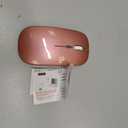 Wireless Bluetooth Mouse, Rechargeable, LED, Silent, Ultra-thin Design (Bluetooth 5.2 and 2.4GHz USB Receiver) | Portable Computer Mouse for Laptops, iPads, MacBooks and Apple Devices (Rose gold)