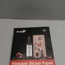 (50 Sheets) Koala Glossy Sticker Paper for Inkjet Printer, Printable Sticker Paper White, 8.5x11 Inch Self-Adhesive Photo Sticker Printer Paper