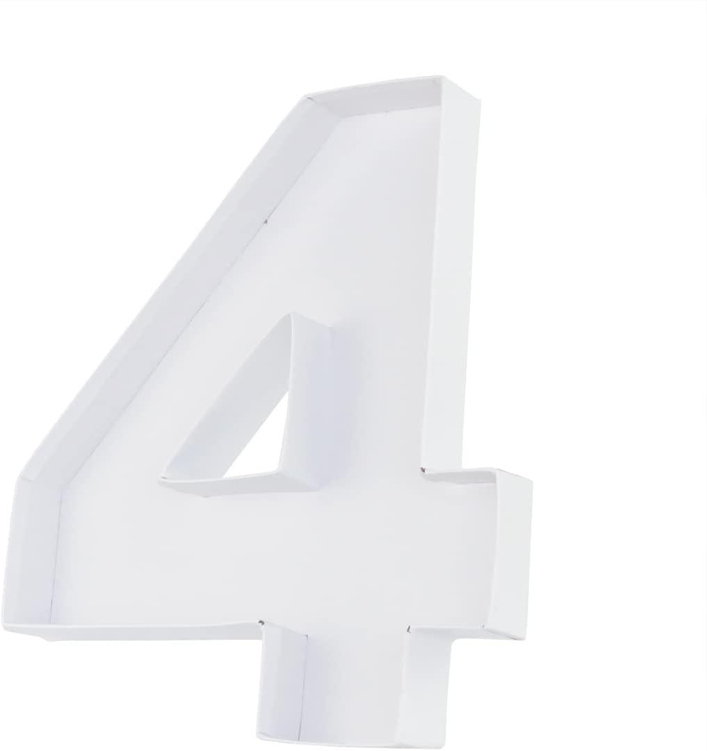 12" Fillable Cardboard Number Shaped Gift Grazing Charcuterie Board Paper Container (4)