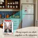 Italy Magnetic Photo Frame, Mini Magnetic Picture Frames For Refrigerator Locker Home, Vacation Honeymoon Gifts For Friends Couples, Travel Wooden Photo Frame Magnets -B17