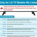 TV Stand for LG TV Legs, Only for LG 75" 82" 86" TV Models We Listed, for 75UM6970PUB 75UK6500 75UK6570 75UM7570 75UN6955 75UN7370 82UM7570 82UM8070 82UN8570 86UK6500 86UK6570 86UM8070 with Screws