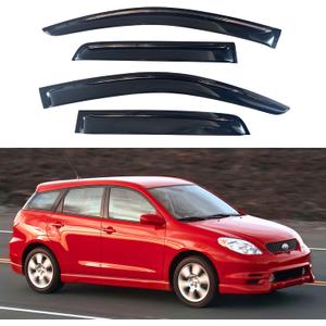 IG Window Visors Fit for 2009-2013 Toyota Matrix, Out-Channel Rain Guards Vent Wind Deflectors 4PC, Car Accessories for 2009-2010 Pontiac Vibe