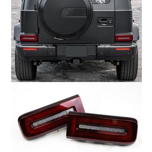 LED Taillights Brake Light-Smoked Corner Turn Signal Lamps(Left + Right) Compatible with Mercedes Benz G-Wagon W464 G500 G550 G55 G63 G65 AMG 2019-2025 Rear Blinker Reverse Driving Lamps
