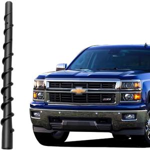 VOFONO Short Antenna for GMC Sierra & Chevy Silverado 1500 2500 3500 (2009-2026) | 8.5 inch Spiral Direct Truck Replacement Antenna (M7 Thread)