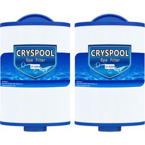 Cryspool 06004 Filter Compatible with Artesian Spas 06-0014-12, PMA-R1/x268546 with Closed Handle(Not be Removed), 6CH-352, FC-0318, PAS40-F2M, 06-0055-12, 35 Sq. Ft Spa Filter Cartridge, 2 Pack