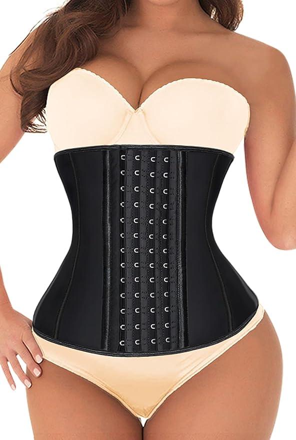 KIMIKAL Women Waist Trainer Corset Belt: Under Clothes Sport Tummy Control Long Torso Shapewear for Women, L