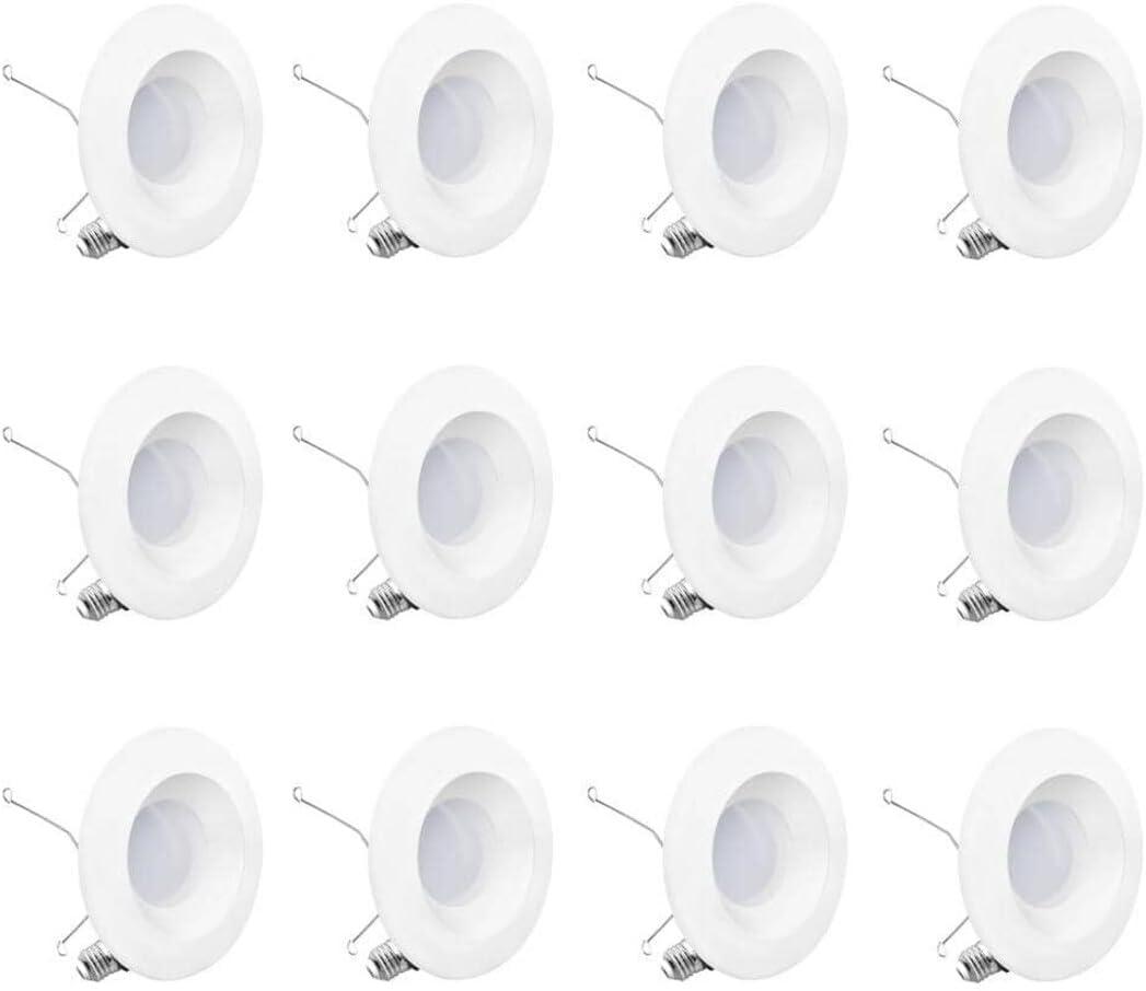 6 in. 2700K Integrated LED Soft White Retrofit Recessed Trim Light Kit 12-Watt 1100 Lumens Dimmable, Wet Rated (12-Pack) IB-006-2-12W-HL-12PK