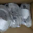 Grinsvalley 3 Sets Christmas Star Lantern Moravian Light 23'' Star 3D Plastic Waterproof White Hanging Lamp with Twinkle LED Bulb Ribbon Fairy Party Decor for Indoor Outdoor Home Wedding Xmas Tree