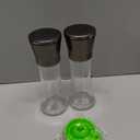 Home EC Original Gun Metal Bronze Salt and Pepper Grinder Set of 2 - Adjustable Ceramic Grinder - Tall Glass Salt and Pepper Shakers With Funnel and Ebook - Spice Mill - Bronze Kitchen Accessories