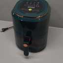 Air Fryer 7QT 6-in-1, 10 Cooking Presets, Stainless Steel, 1500W, Oilless Oven, Healthy Cooker, Compact, Air Fryer with Window Visible (Green)