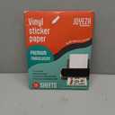JOYEZA Premium Printable Vinyl Clear Sticker Paper for Inkjet Printer - 25 Sheets Translucent Waterproof, Dries Quickly Vivid Colors, Holds Ink Well - Inkjet & Laser Printer