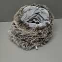 LUCKITTY Warm Fluffy Plush Cat Tunnel Bed Under Christmas Tree Big Tube Playground Toys 3 FT Diameter Longer Crinkle Collapsible 3 Way, for Indoor Cat Kitty Kitten Puppy Rabbit Ferret Brown