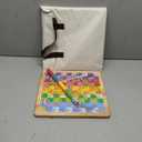 12 Inches Ludo Board Game + Snakes&Ladders, 2 in 1, Classic Board Game for Adults and Kids, Including 1 Game Board, 2 Dice, 16 Game Pieces, Rules and Carrying Bag.