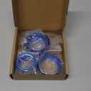 Voodonala for Dodge RAM Air Conditioner Headlight Switch CD Knob Trim for 2013-2017 Dodge RAM Aluminum 5pcs Blue