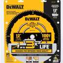 DEWALT Miter Saw Blade, 12 inch, 100 Tooth, Fine Finish, Ultra Sharp Carbide (DWA112100)
