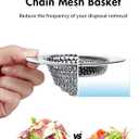 Revolutionary Kitchen Sink Drain Strainer & Sink Stopper/Patented Reversible Kitchen Sink Strainer, Anti-Clogging Sink Strainer Basket, Handmade Kitchen Gadgets, 304 Stainless Steel & Rust-Proof