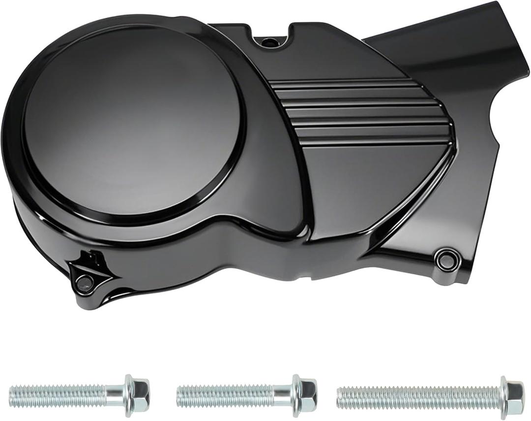 YOXUFA Left Engine Stator Cover for 50cc 70cc 90cc 110cc 125cc SSR TaoTao DB24 DB17 DB27 Coolster Madmax Apollo Baja X-pro Stomp Thumpstar Roketa Lifan Motor Chinese Pit Dirt Bike Parts Black