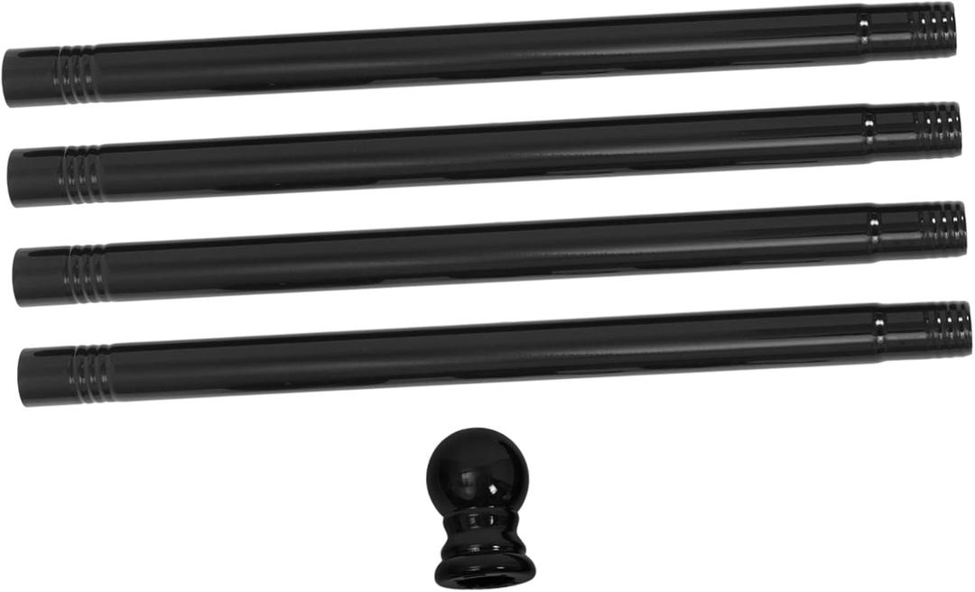 POPETPOP Telescoping Stainless Steel Flagpole Installation Kit Rv Flag Pole Flag Pole for Outdoor Use (Black)