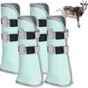 Hillban 4 Pcs Goat Hoof Boots Protective Shoes for Sheep Ovine Hooves Care Treatment Boot Goats Supplies Treatment for Sheep's Hooves, Foot Sores and Foot Rot, 28 cm (H) x 12 cm (W)