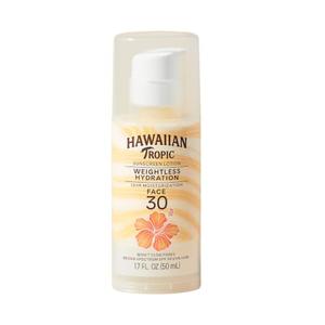 Hawaiian Tropic Weightless Hydration Lotion Sunscreen for Face SPF 30, 1.7oz | Travel Size Sunscreen Lotion, Beach Essentials, Sun Protection, Travel Sunblock Face, Summer Essentials, 1.7 fl oz Pack Of 2