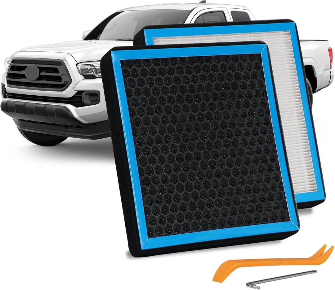 CF10374 Cabin Air Filter Compatible with TOYOTA TACOMA 2005-2023 DODGE DART 2013-2016 PONTIAC VIBE 2003-2008 Passenger Compartment Activated Carbon AC Filter