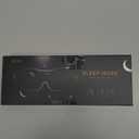 MZOO Luxury Sleep Eye Mask for Side Sleeper Men Women, Zero Eye Pressure 3D Sleeping Mask, Light Blocking Patented Design Night Blindfold, Soft Eye Shade Cover for Travel, Black