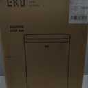 EKO Madison Matte Black Stainless Steel 13.2 Gal/50L Kitchen Step Trash Can or Recycling Bin, Removable Inner Liner, Soft Close Lid, Fingerprint Resistant Finish