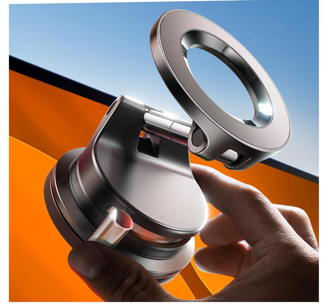 LISEN for Magsafe Car Mount, Magnetic Phone Holders for Your Car, Vacuum Phone Mount for Car Accessories for Women Men Jeep BMW, SuctionPro Gifts Kits, for iPhone 17 Pro Max 16 15 14 13 12