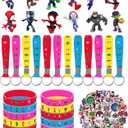 Spidey Birthday Party Supplies, 86Pcs Party Gifts and Toy Set for Spider Theme Party