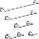 Delta Towel Rack | 18 Inch Polished Chrome Towel Bar for Bathroom, Kitchen | Esato