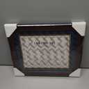 Diploma Frame 8.5x11 with Mat Navy Blue & Gold - 11x14 Display for Certificate/Degree - Graduation Gifts - Mahogany Wood with Gold Beads - Wall Mount & Tabletop Display