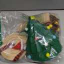 GreenJoy 5 Pcs Hamster Set Chew Toys Tree Wooden Seesaw Habitat Dcor Cloth Christmas Hat for Small Animal Chinchillas, Bunny,Mice,Rats,Mouse (Christmas Set)