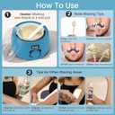 BLITZWAX Back and Nose Waxing Kit for Men, Hard Wax Warmer for Brazilian, Body and Face, At Home Hair Removal Kit, Beginner Friendly, Quick Heating, 93 Accessories, Royal Blue