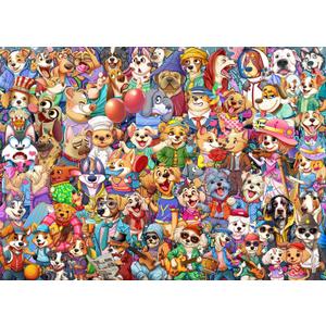 Jigsaw Puzzles for Adults 1000 Piece Puzzle for Adults 1000 Pieces Puzzle 1000 Pieces Dog's World