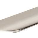 Amerock | Cabinet Edge Pull | Polished Nickel | 6-9/16 inch (167 mm) Center to Center | Aloft | 1 Pack | Drawer Pull | Drawer Handle | Cabinet Hardware (6-9/16 in. Center-to-Center)