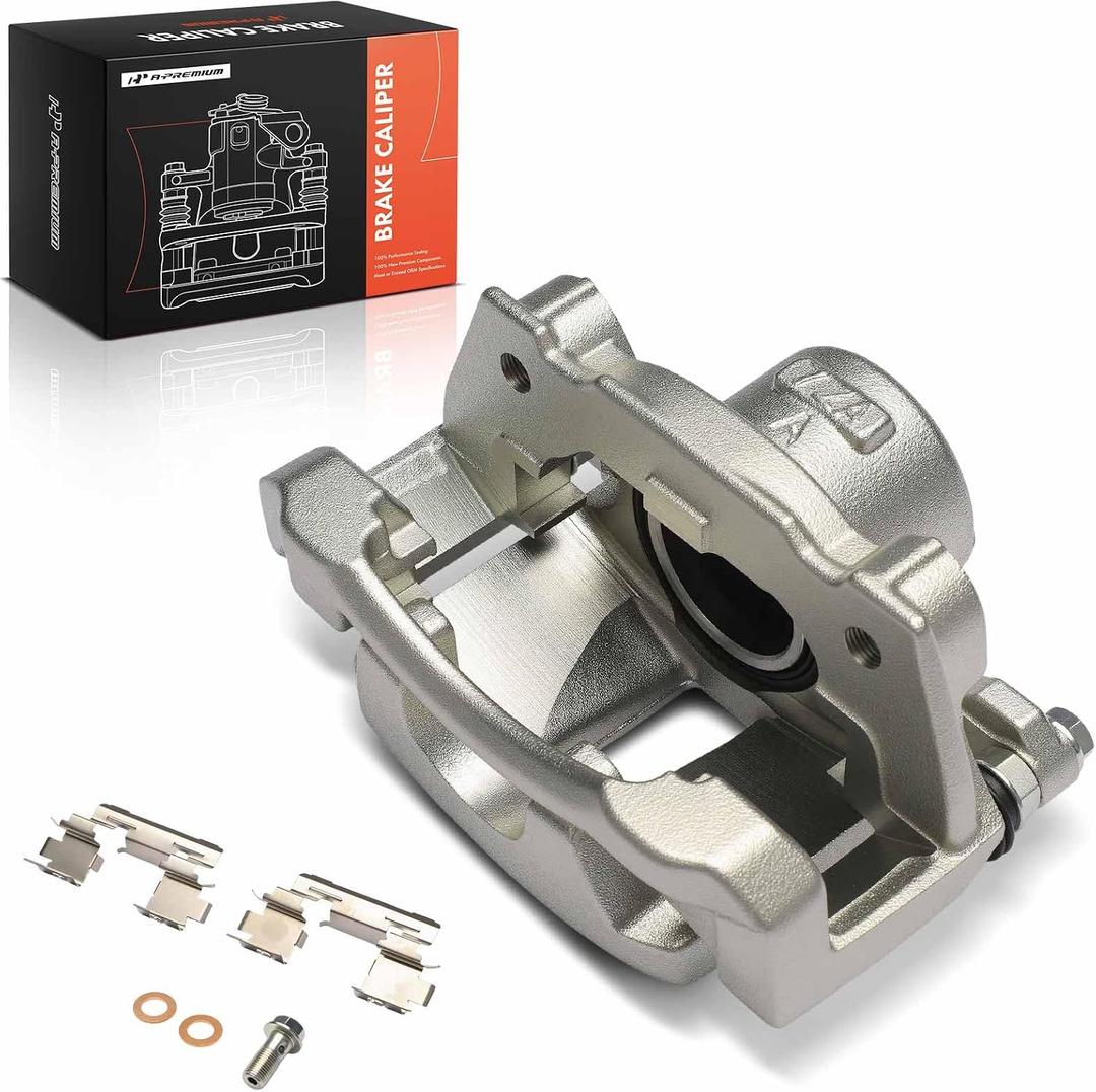 A-Premium Disc Brake Caliper Assembly with Bracket Compatible with Lexus Vehicles - IS250 2014 2015 - Front Right Passenger Side
