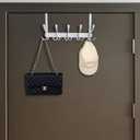 Over The Door Hooks,Coat Rack for Hanging Clothes Hat Towel (Heavy Duty White 1pcs)