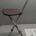 Cane with Seat Folding Lightweight,Walking Stick Height Adjustment,Cane Chair for Seniors Balance Supports Up to 330 Pounds,Anti-Slip Walking Stick for Elderly Men, Disabled