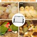 Brooder Plate for Chicks with Temp Control and Display,Dual-Sided Chicken Coop Heater with Remote,Timer Function & Cycle Work,Adjustable Angle,Safe Heater Plate for Ducks Quail Poultry Warm,13"x17"