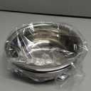 WROSWT Stainless Steel Dog Bowls Set of 2, Anti Rust Metal & Non Slip Rubber Base, Heavy Duty Large Feeding Dishes, Food Grade BPA Free, Food and Water Bowl for Small Dogs (17oz, 2.1cup)