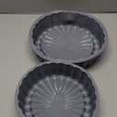 10 Inch Silicone Cake With 8 Inch Pan Set (2 Pack) - Nonstick Baking Mold for Pound Cake, Jello, Bread & Brownies, Dishwasher Safe, Grey