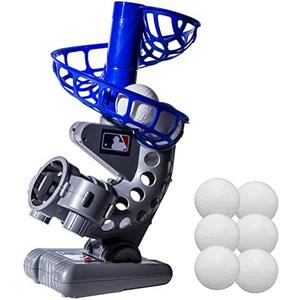 Franklin Sports MLB Electronic Baseball Pitching Machine - Automatic Youth Pitching Machine with (6) Plastic Baseballs Included -Youth Baseball Pitcher