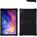 for Xiaomi Redmi Pad 2 Android Gaming Tablet,11" 2.5K Ultra Clear Display Tablet Model Case,Soft Silicone Adjustable Stand Cover Lightweight Kids Friendly,Black.