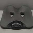 LOUTYTUO Seat Cushion Pillow,100% Memory Foam and Washable Cover,for Office Chair,Car Seat and Wheelchair,Tailbone & Sciatica & Back Pain Relief (Gray)