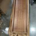 MAONAME Extra Large Ottoman Tray, 36 x 12 Inches Black Walnut Wooden Tray