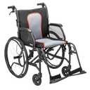 Drive Medical AeroFly Ultra-Lite Wheelchair, 18 Seat Width and Swing-Away Footrests, Lightweight Folding Travel Wheelchair, Easy to Carry 13.3 lb Frame, Matte Black