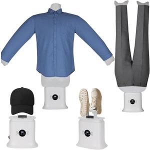 2026 Upgraded Automatic Ironing Machine, Hands-Free Wrinkle Remover for Shirts, Pants, Jackets and Shoes, Inflatable Shirt Ironing Machine for Apartments and Business Travel, Gentle On All Fabrics