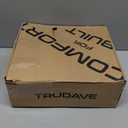 Trudave Rubber Boots for Women with Steel Shank, 6mm Neoprene Mid Calf Rain Boots, Waterproof Insulated Mud Work Boots All Season, Size 8